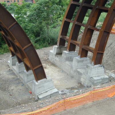 Foto ponte realizzato- plinti fondazione