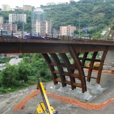 Foto ponte realizzato – assonometria