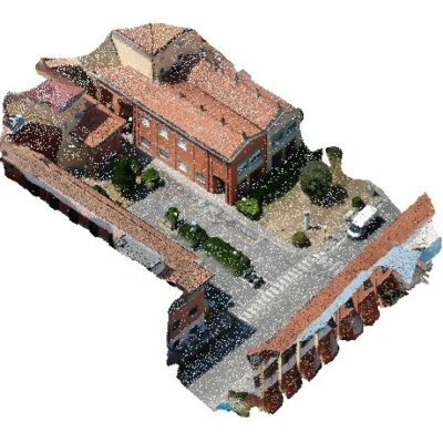 Nuvola di punti dell’area di progetto