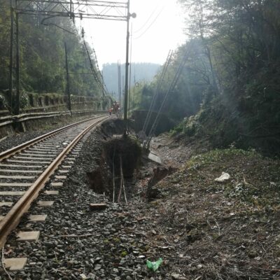 Porzione di rilevato oggetto dell’intervento