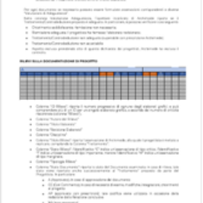 Report rilievi e rapporto di verifica intermedio