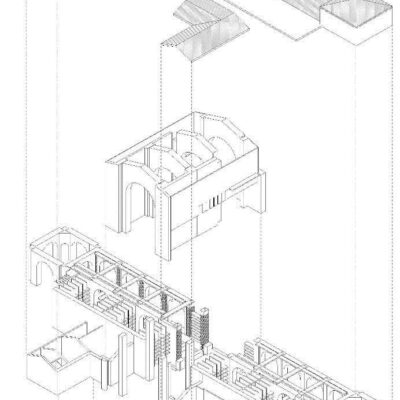Modello BIM, spaccato assonometrico