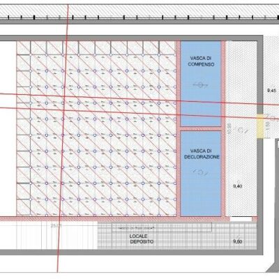 Planimetrie del solaio su igloo e del solaio al piano piazzale